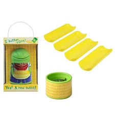 Talisman Designs Corn on the Cob 3-Piece Tool Set – Butter Keeper, Boats &