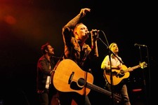 Jon Gaunt Dave Hause Dan Andriano of The Revival Tour performs at - Old Photo 3