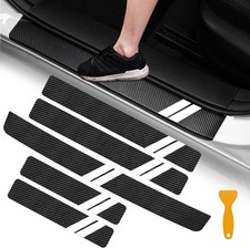 Door Sill Guard Decoration Stickers for Dodge Charger 5PCS Gray Trim