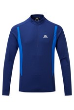 Mountain Equipment Herren L/S Ignis Zip Tee Gr. XL - Mittelalter/Lapisblau