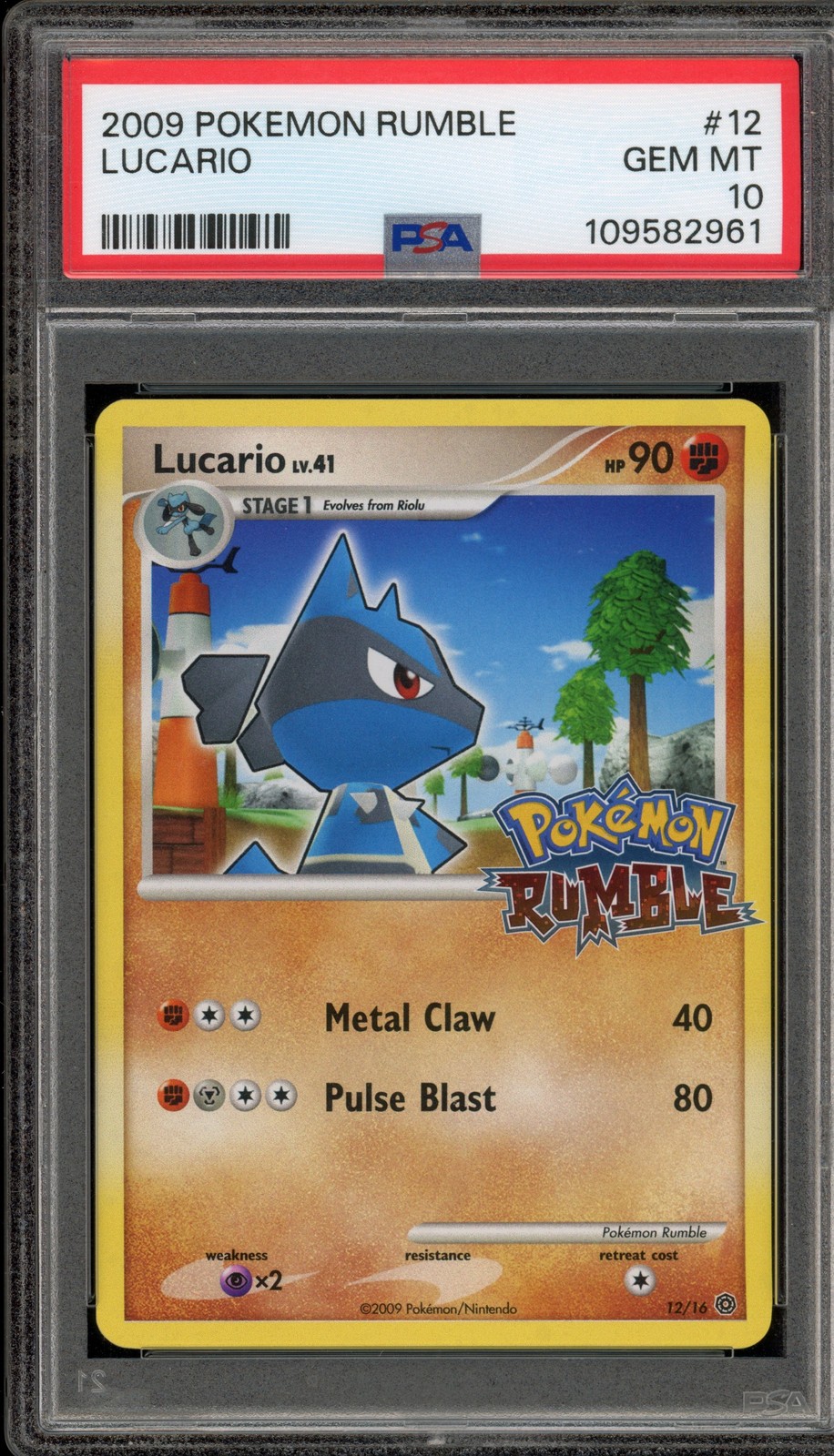Pokemon Lucario Rumble #12 PSA 10 Gem Mint