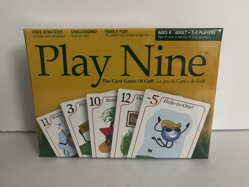 Play Nine 2-6 Player Card Game of Golf Family Fun! - Brand New & Sealed!