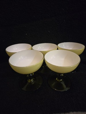 60s Vintage Carlo Moretti Murano(?!) Champagne Coupes Cased Glass HTF