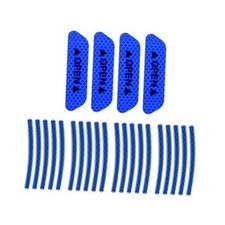 24Pcs Car Strong Reflective Stickers Set for Car Trunk SUV PET Blue