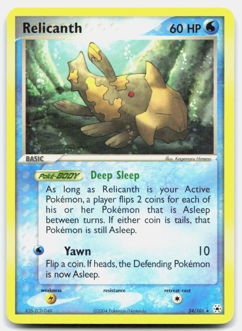 Hidden Legends Relicanth NM Rare Pokemon Tcg Card