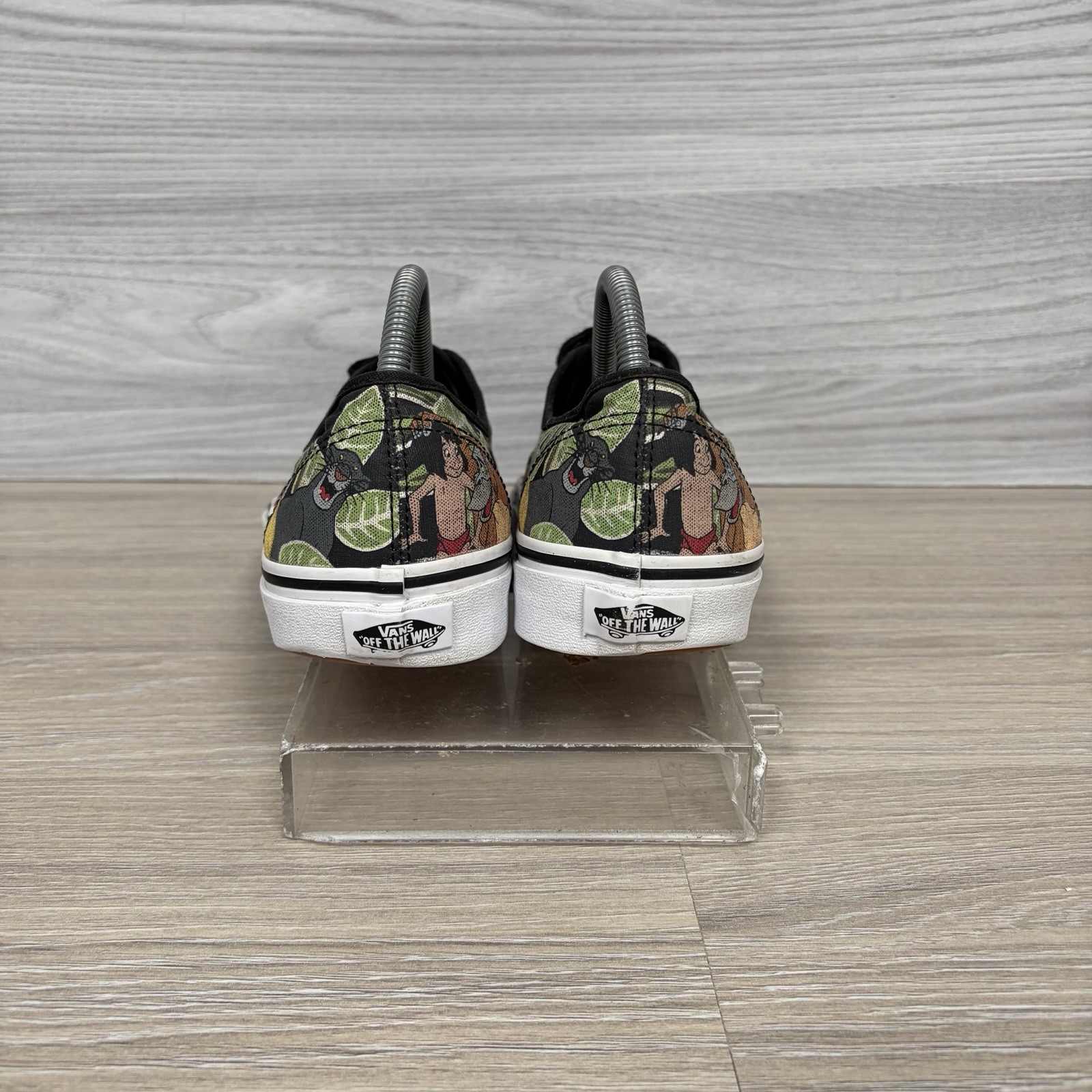 Vans Authentic Disneys The Jungle Book Trainers UK 8 Green Black White Kaa Baloo image 8