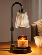 Candle Warmer Lamp with Timer, Dimmable Candle Warmer for Jar Candles, Height Ad