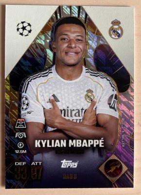 Match Attax Extra 25/26 Kylian Mbappe Build a Baller #BAB8 Real Madrid 2025/2026