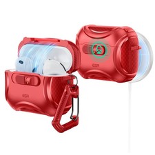 ESR Cyber Series AirPods Pro 3 Case Red Magnetic Drop-Proof 2025 USB-C Compatibl