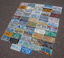COMPLETE SET of 52 : ALL 50 STATES USA CRAFT LICENSE PLATES Tags + Canada Mexico