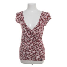 Up-Rise, Top, Größe: M, Rot/Weiß, Elasthan/Hanf/Bio-Baumwolle, Blumen #Yxx