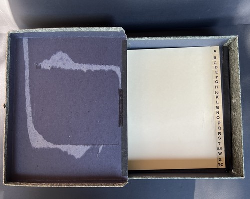 VTG Eclipse File Letter Box x2 Both With Alphabetic Tabs Storage Green Black - Picture 13 of 14