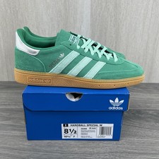 Adidas Handball Spezial Size 8.5 Womens Semi Court Green Clear Mint Gum Sneakers