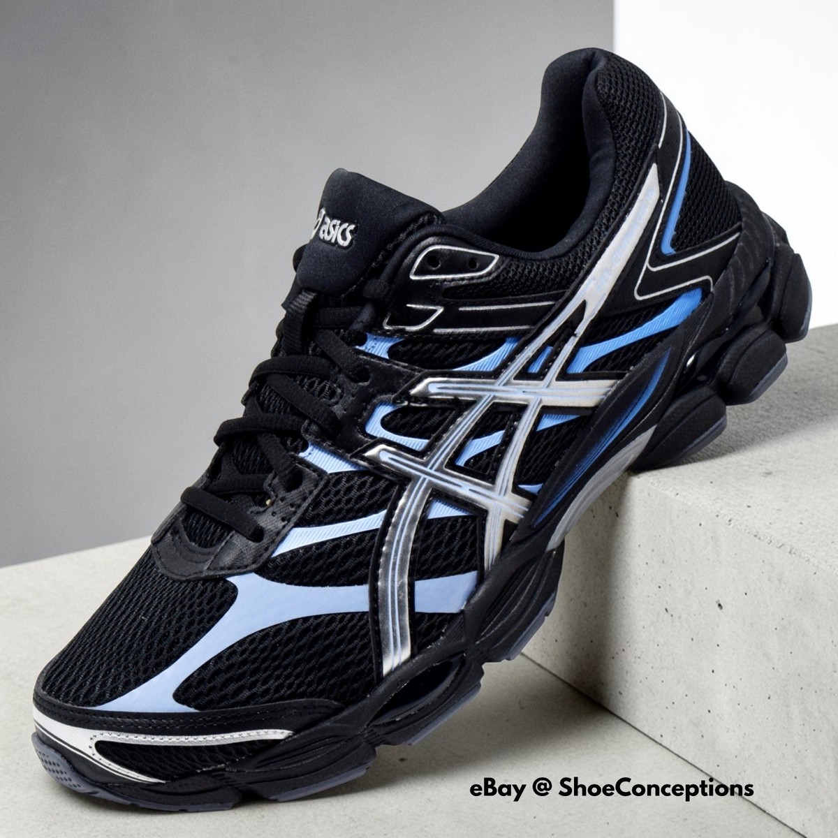 ASICS Gel-Cumulus 16 Shoes Black Pure Silver 1203A888-001 Men's