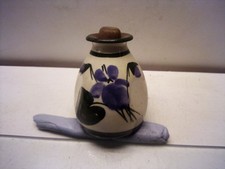Kentish  Violets TORQUAY POTTERY DEVON PERFUME BOTTLE 5.5 cm stopper