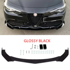 Front Bumper Lip Splitter Chin Spoiler Abs Body Kit For Alfa Romeo Giulia 17-21 Front Bumper Lip Splitter Chin Spoiler Abs Body Kit For Alfa Romeo Giulia 17-21