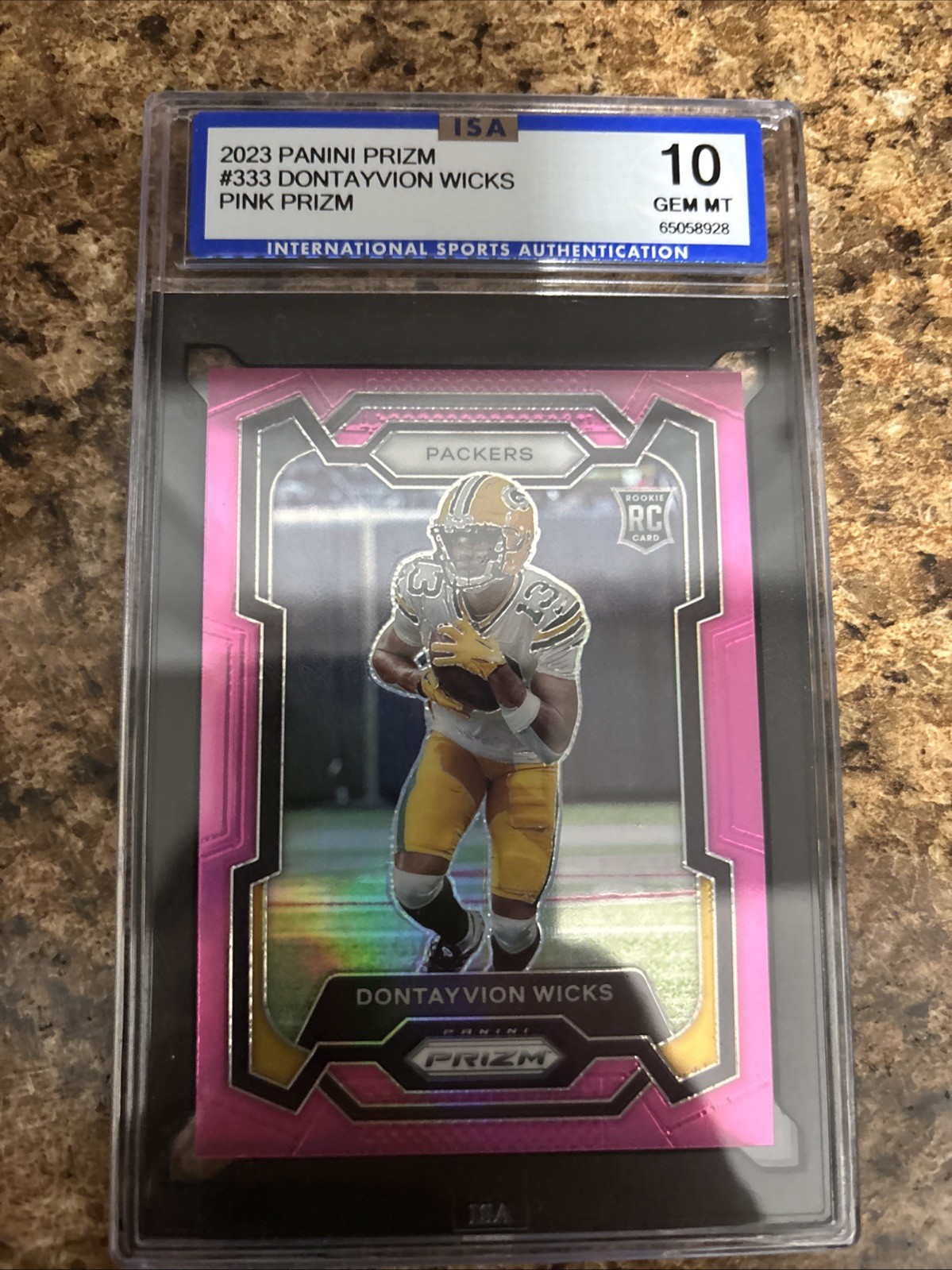 2023 Panini Prizm - Rookies Dontayvion Wicks #333 Pink Prizm (RC)