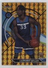 2023 Topps Finest Common Gold Geometric Refractor 11/50 Leonard Miller #84 1cc0