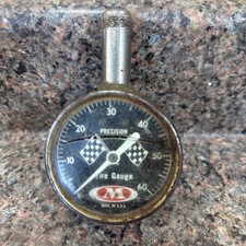 Vintage Meiser Accu-Gage Precision Tire Pressure Gauge 0-60 psi Made in USA