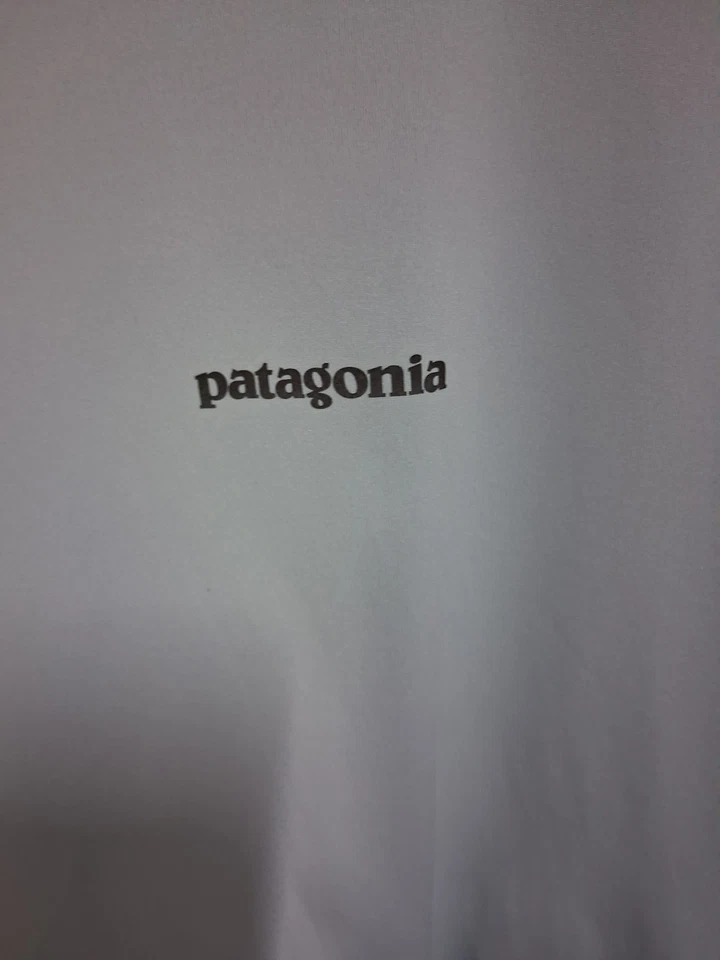 Pullover de manga larga Patagonia XL verde azulado temático de pesca de lubina para hombre Foto 4 de 4