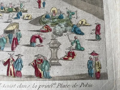 1760 PEKIN Vue d'optique Optical Print BEIJING CHINA - Photo 1/4