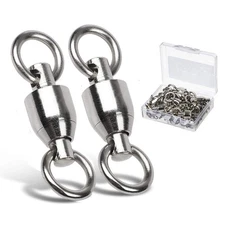 High Strength Stainless Steel Ball Bearing Swivels Connector for Fishing