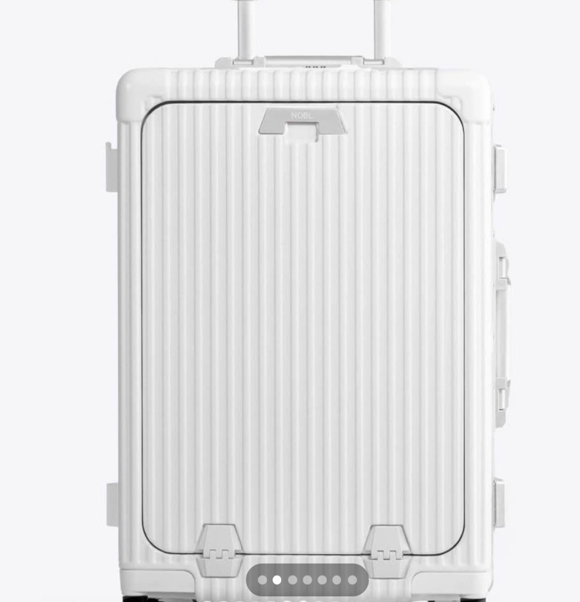 22" Airline Approved Carry-On Luggage, Aluminum Frame USB Laptop Pocket Suitcase