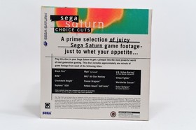 Sega Saturn Choice Cuts 1995 Gameplay Disc CD With Sleeve