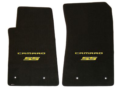 Lloyd Mats FRONT FLOOR MATS Custom Made 2010-2015 YELLOW Chevrolet Camaro SS