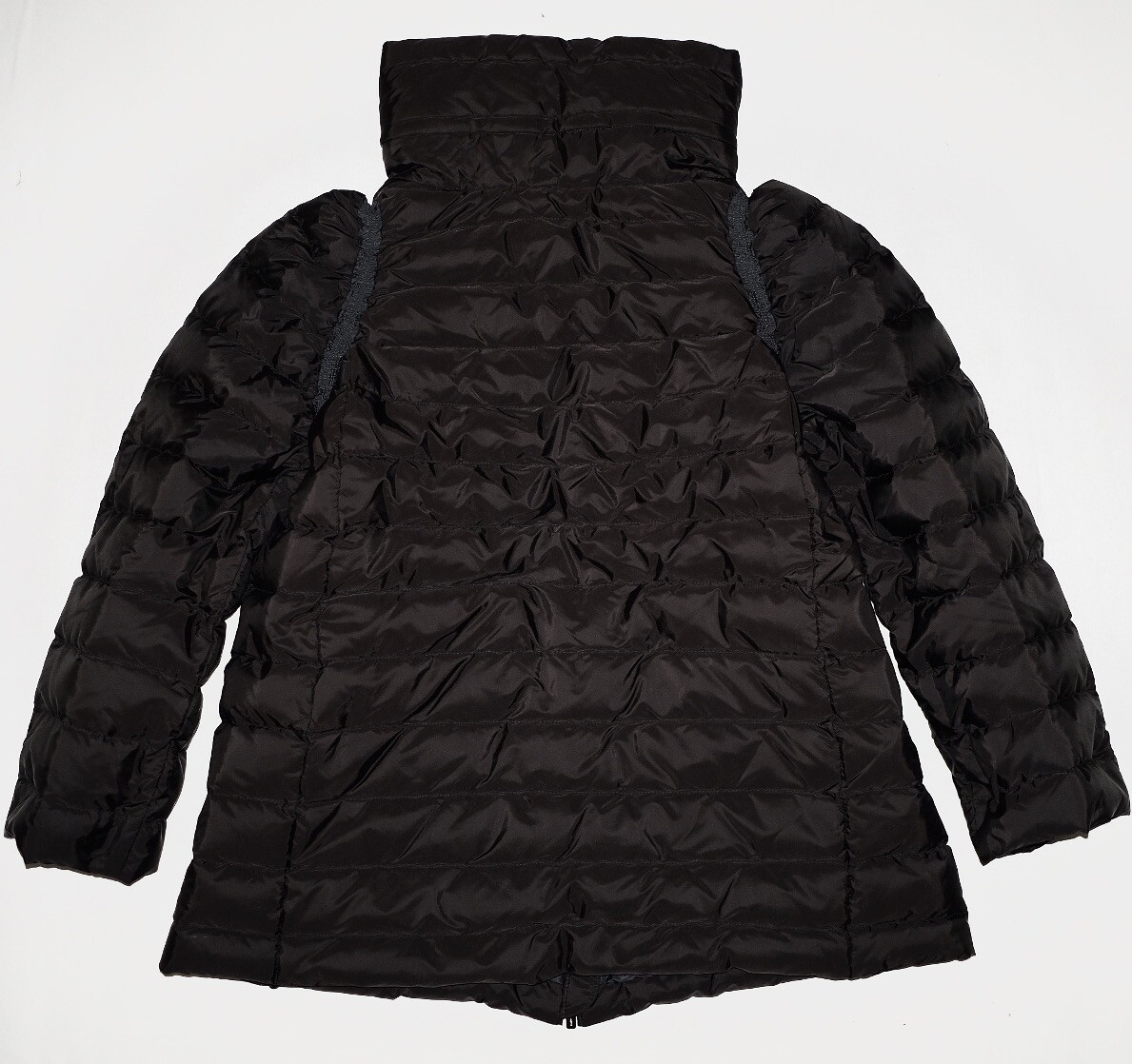 ダウンジャケット・コート MIU MIU Black Cotton Down Jacket MIU MIU Down Puffer Jacket Coat in Black Size IT 44 / US 8