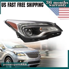 Fits For Buick Envision 2016-2018 Halogen Headlight LED DRL Passenger Side