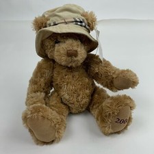 Burberry Plush Bear Nova check hat 2006 Tan New NWT