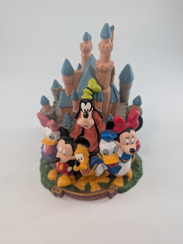 Disneyland Piggy Bank Plastic Mickey Minnie Mouse Donald Duck Goofy - Picture 2 of 7