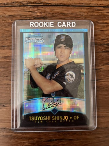 2001 Bowman Chrome X-Fractor #137 Tsuyoshi Shinjo - Mets Giants - Bild 1 von 2