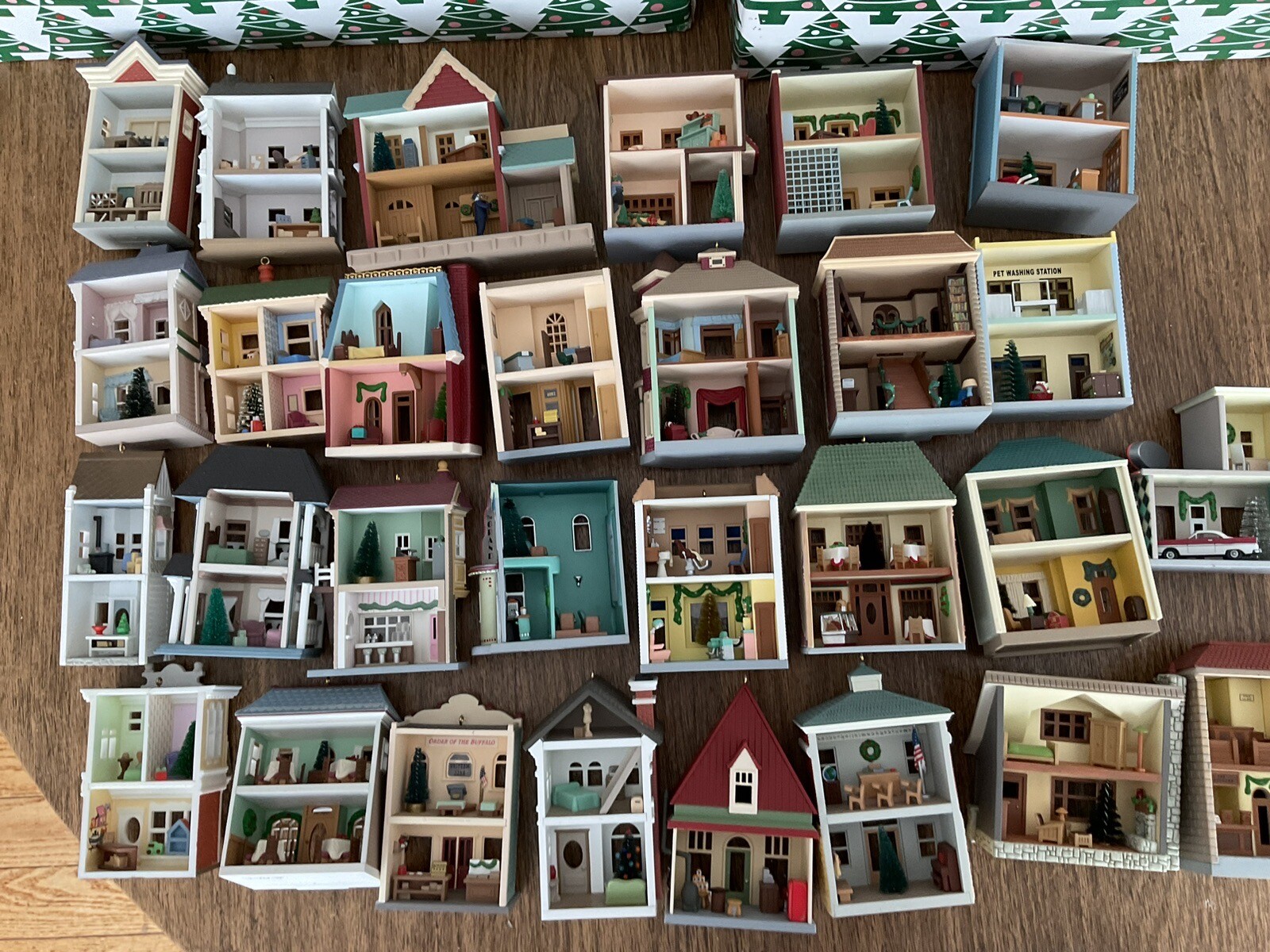 31 Hallmark Ornament Nostalgic Houses And Shops Series Lot eBay