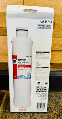 Project Source Twist-in Refrigerator Water Filter S-2-2 Fits SamsungHAF-CINS 2PC - Picture 2 of 2