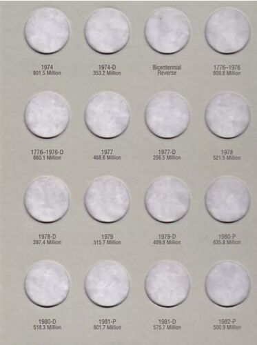 H.E. Harris Washington Quarter 1965-1987 Coin Folder #3, Album Book #2690 - Picture 3 of 5