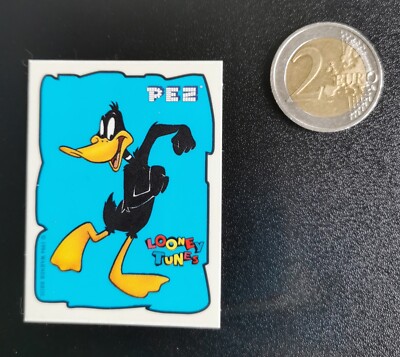 PEZ Daffy Duck Looney Tunes Sticker Aufkleber Vintage