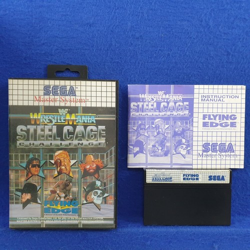 Master System WRESTLEMANIA Steel Cage Challenge WWF Boxed&Manual PAL REGION FREE - Bild 1 von 6