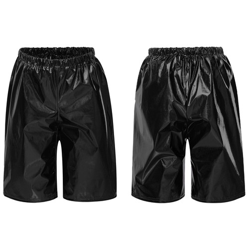 Kids Metallic Elastic Waistband Dance Playwear Shorts Boyshort Athletic Waist - Picture 5 of 112