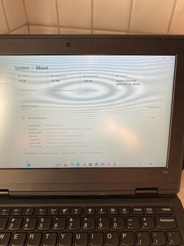Lenovo Thinkpad 11e - Celeron 4120 1.10ghz/4GB/128GB SSD Laptop Windows 11 (2) - Picture 3 of 12