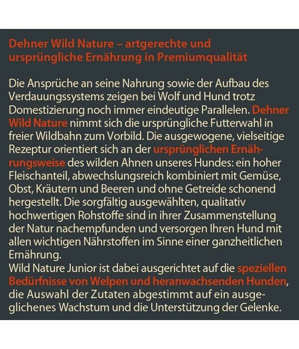 Wild Nature Hundetrockenfutter Junior Hochmoor | hoher Fleischanteil | tieris... - Bild 3 von 4