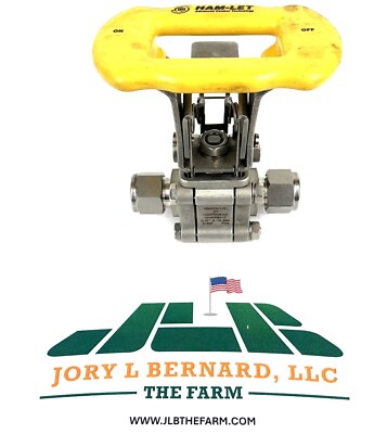 HAM-LET, H-500-SS-L-1/2-GH, 1500 PSIG, 1/2'' TUBE, 2-WAY BALL VALVE, SST, NOS S