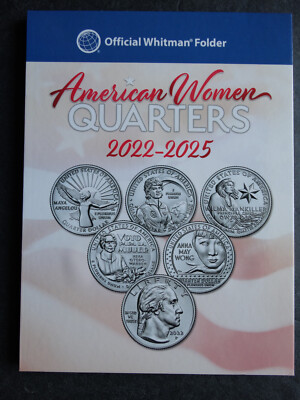 Whitman American Women Quarters Coin Folder 2022-2025 Album Book 
