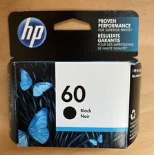 HP 60 Ink Cartridge Black Brand New! Exp 8/2017