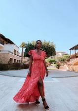 Damen Sommer boho hippie Ibiza Maxikleid Tiare Hawaii New Moon Gr. S-XL -