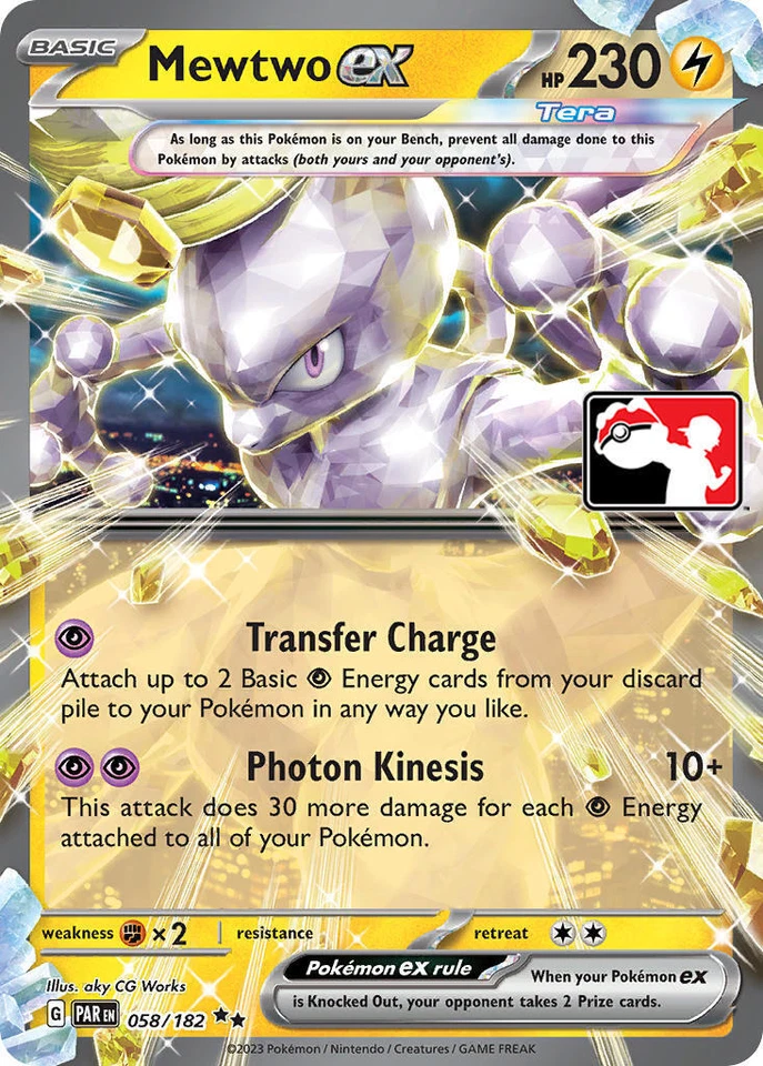 Mewtwo ex 058/182 Prize Pack Series Cards