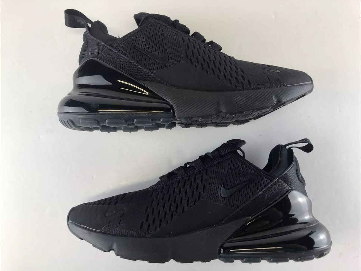 Nike Air Max 270 Women Size 7.5 Shoes Triple Black Running
