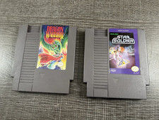 Star Soldier & Dragon Warrior (Nintendo NES) Cartridge Only Tested & Working