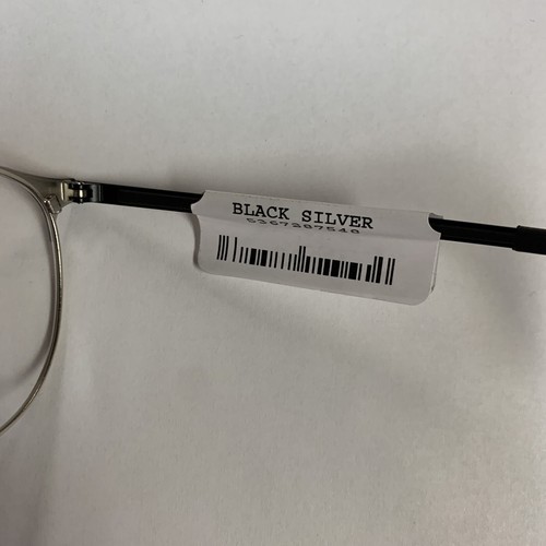 New 53 mm Ray Ban RB6375 2861 Black/Silver Frame Demo Lens Eyeglasses 53-18-145 - Picture 6 of 6